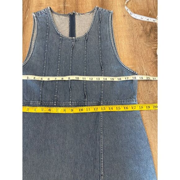 vintage denim maxi sleeveless dress - Picture 5 of 7